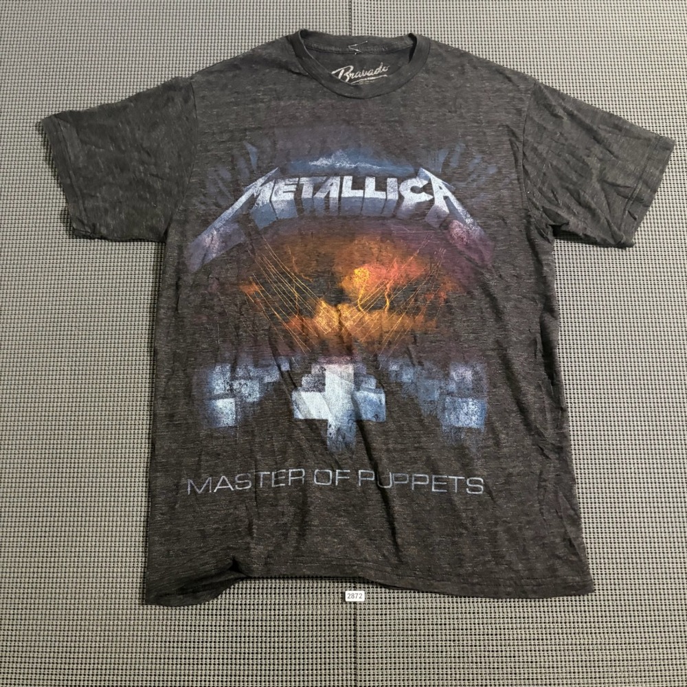 Bravado Metallica Master of Puppets Graphic T-Shirt Gray Large